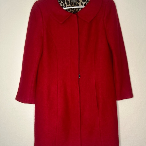 Muse Womens Red Size Wool Blend jacket Size 8 - Picture 5 of 14